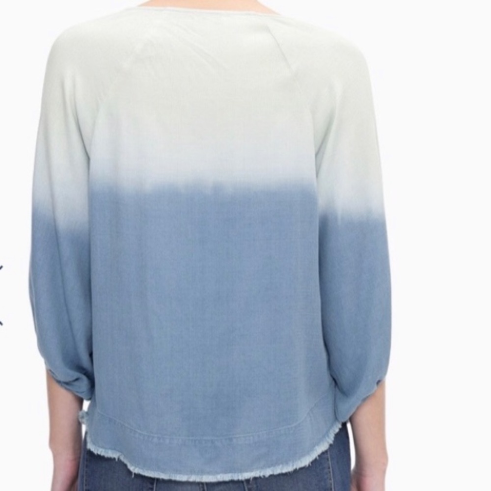 SPLENDID BUTTON DOWN BLOUSE - CLASSIC BUTTON OMBR… - image 4